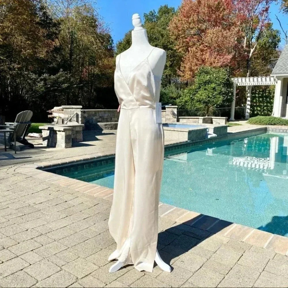 NWT BHLDN ML Monique Lhuillier Doutzen Wide Leg Jumpsuit - Picture 13 of 14
